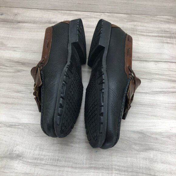 Allen Edmonds Loafers Mens 12D Nashua Black Brown Tassel Leather Slip On Shoes main image 12